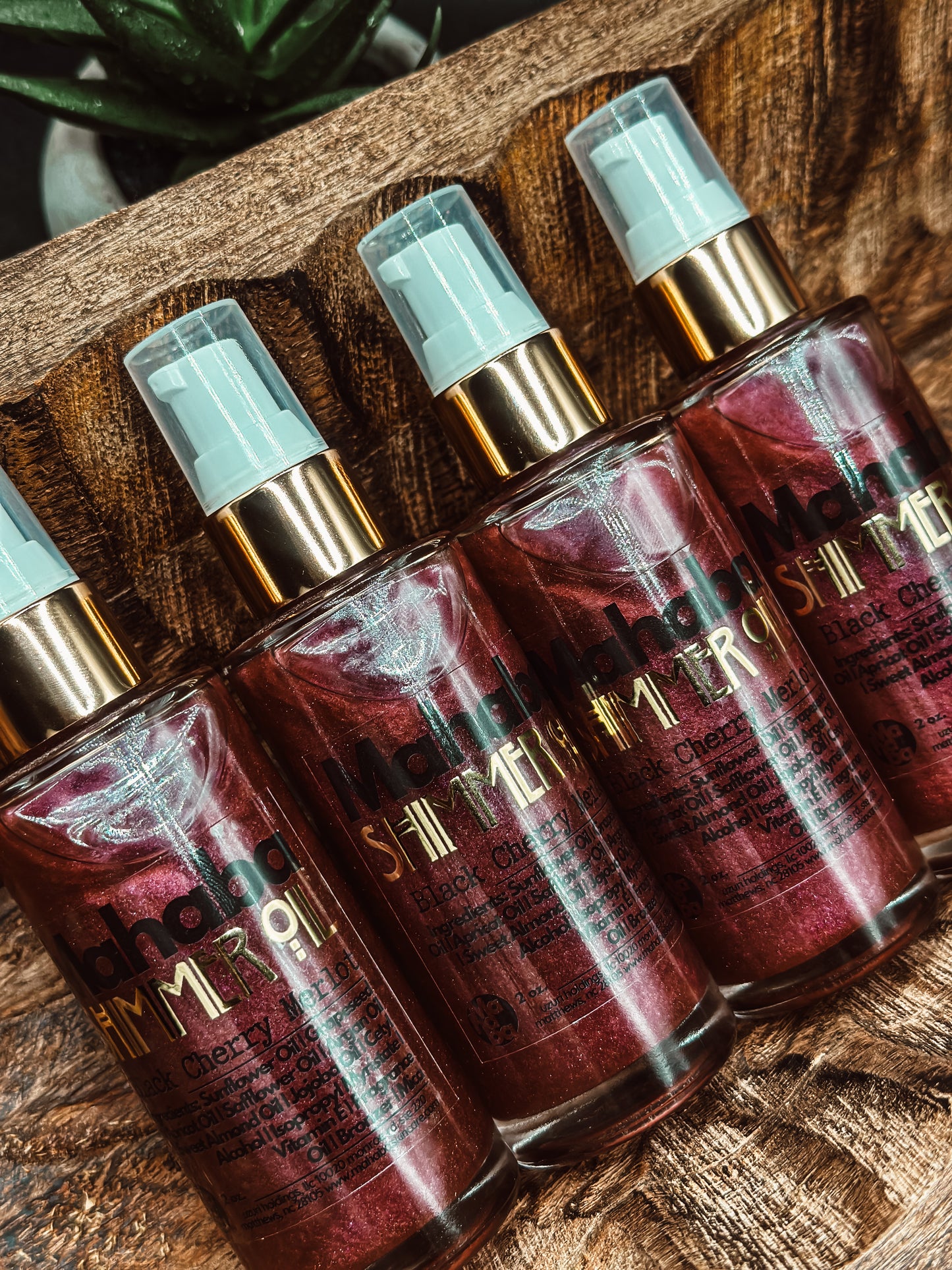 Black Cherry Merlot Shimmer Body Oil