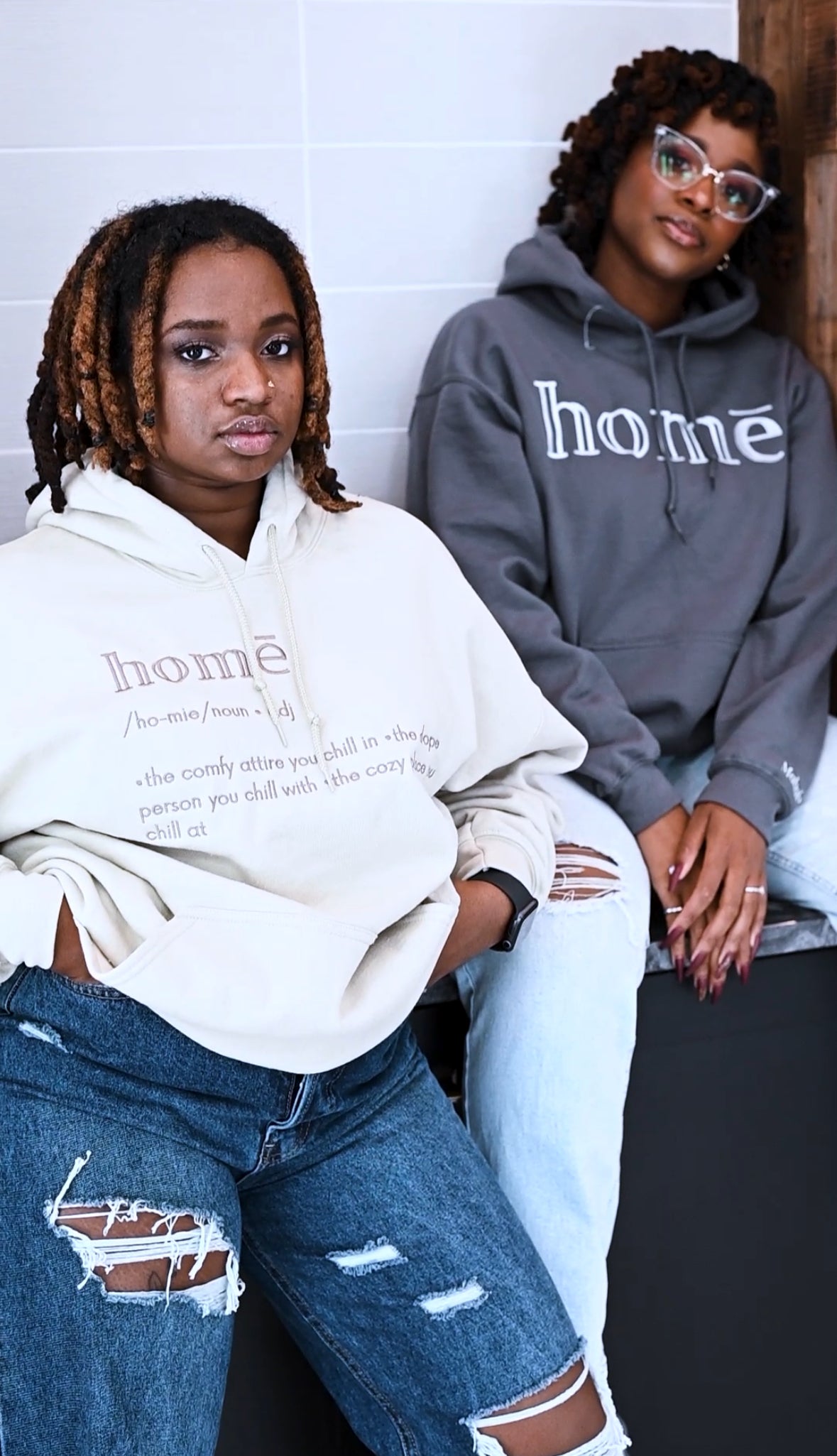 Gray Homē Hoodie