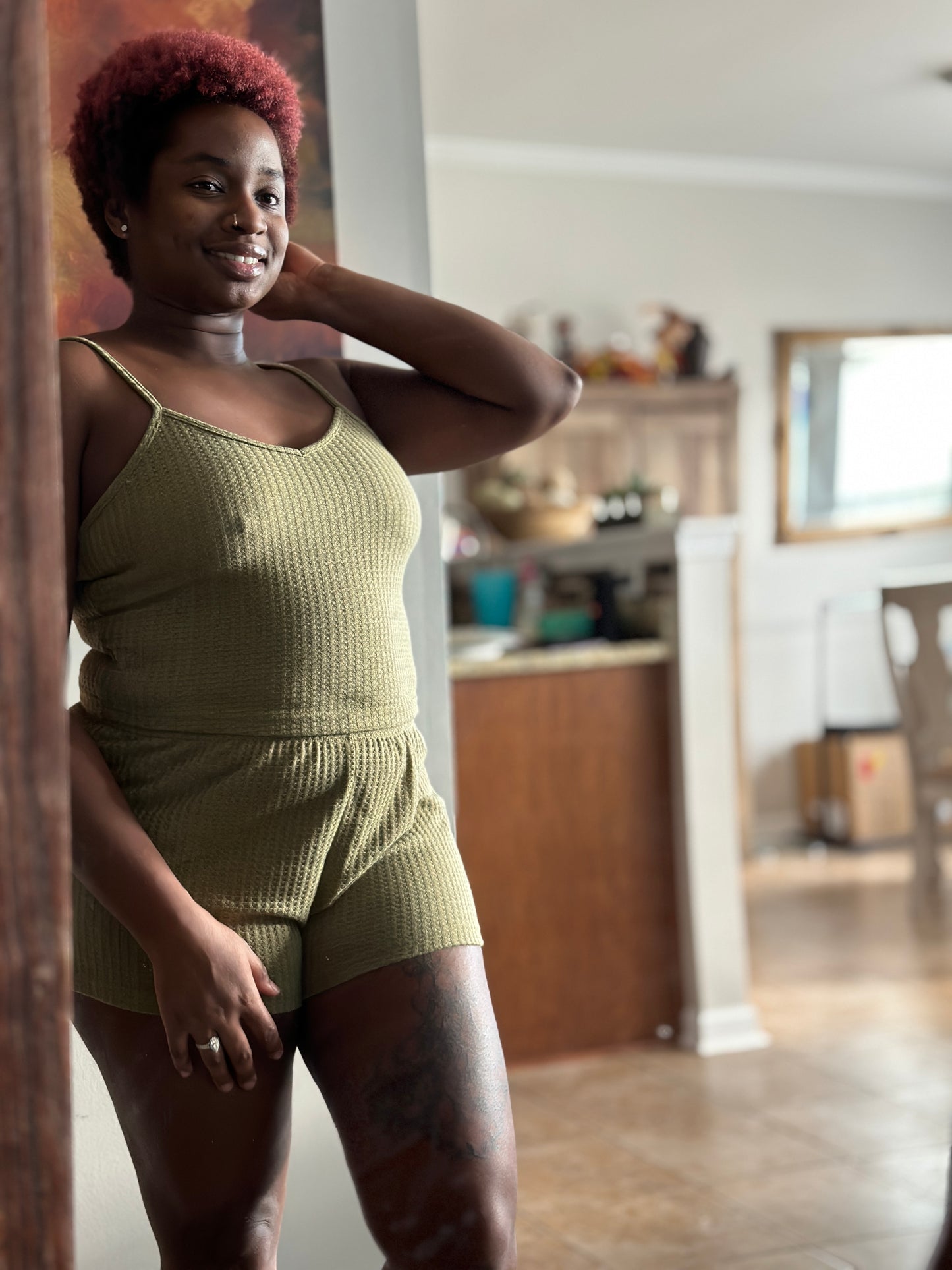 Sage Waffle Lounge Set