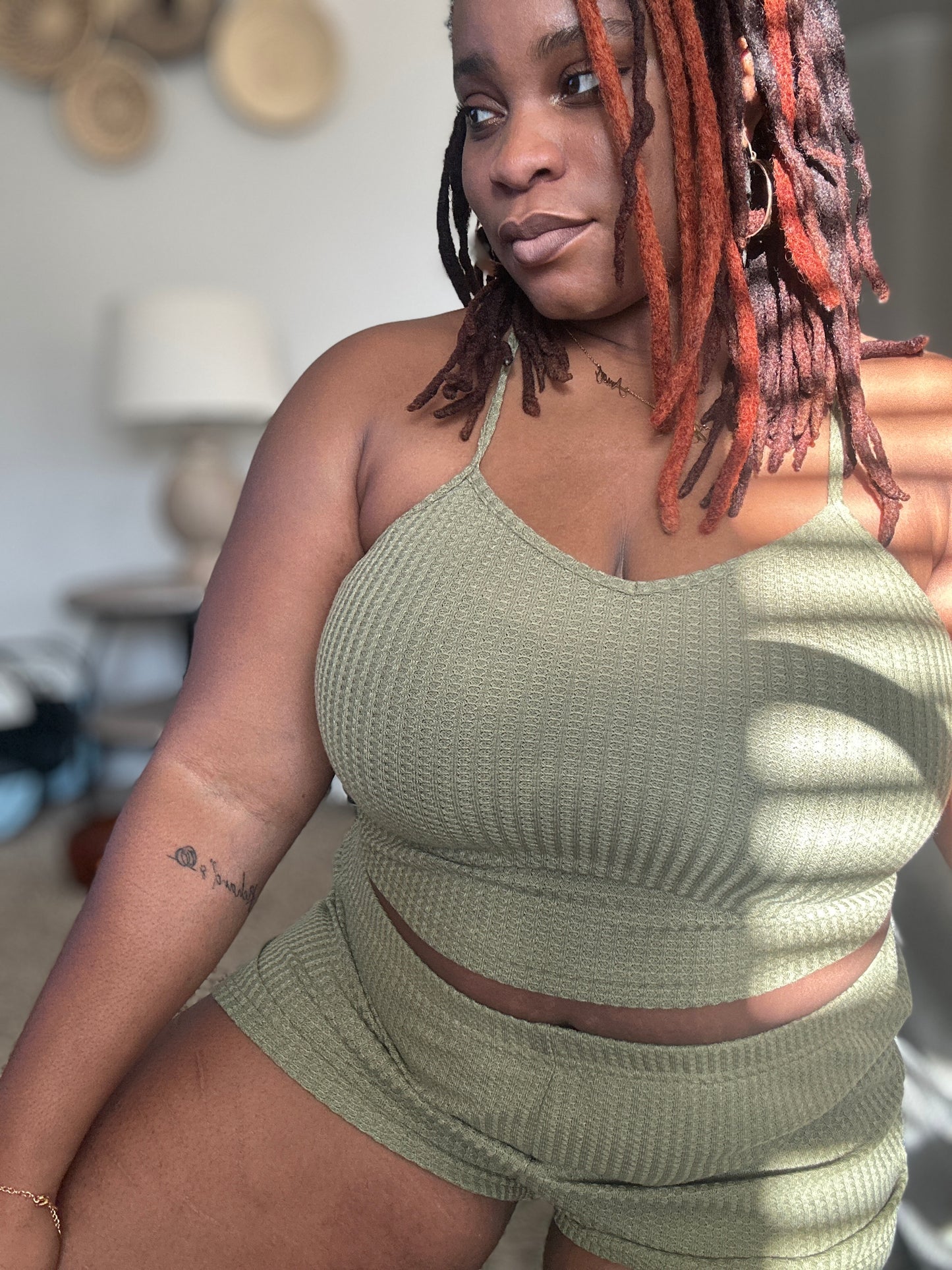 Sage Waffle Lounge Set