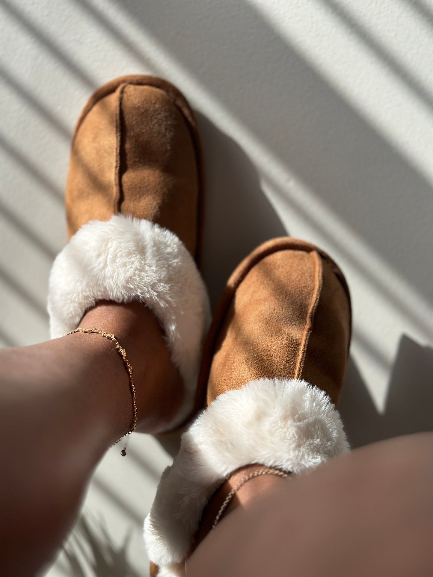 Mocha Furry Slippers