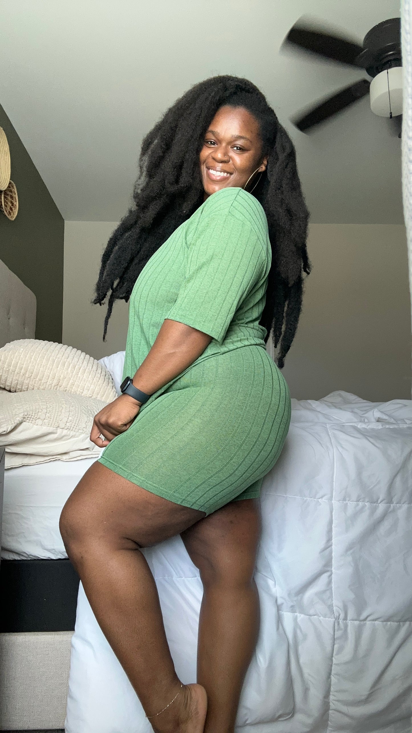 Pine Biker Shorts Set