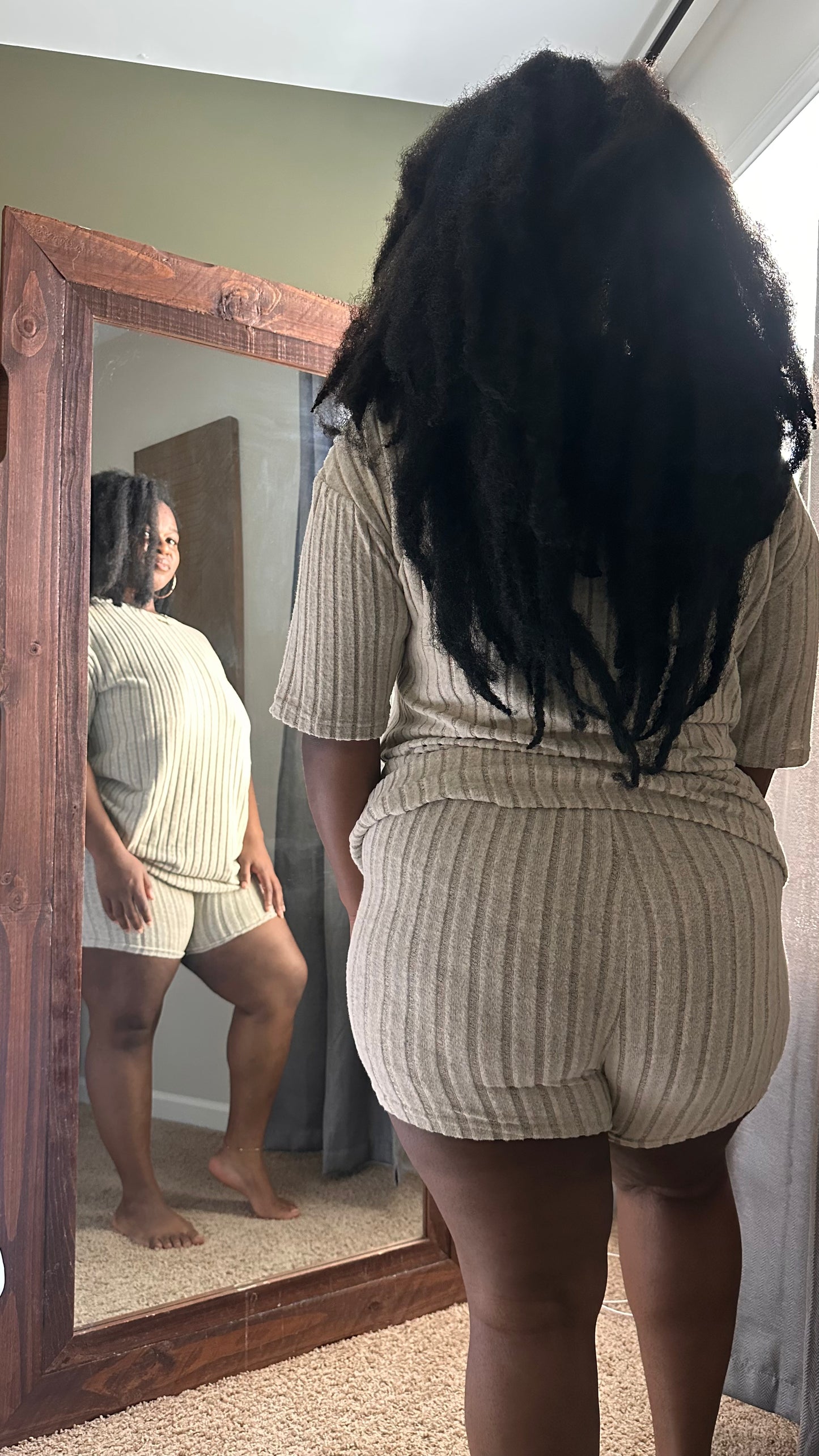 Stone Biker Shorts Set