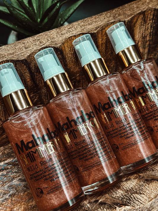 Wild Rose + Honey Shimmer Body Oil